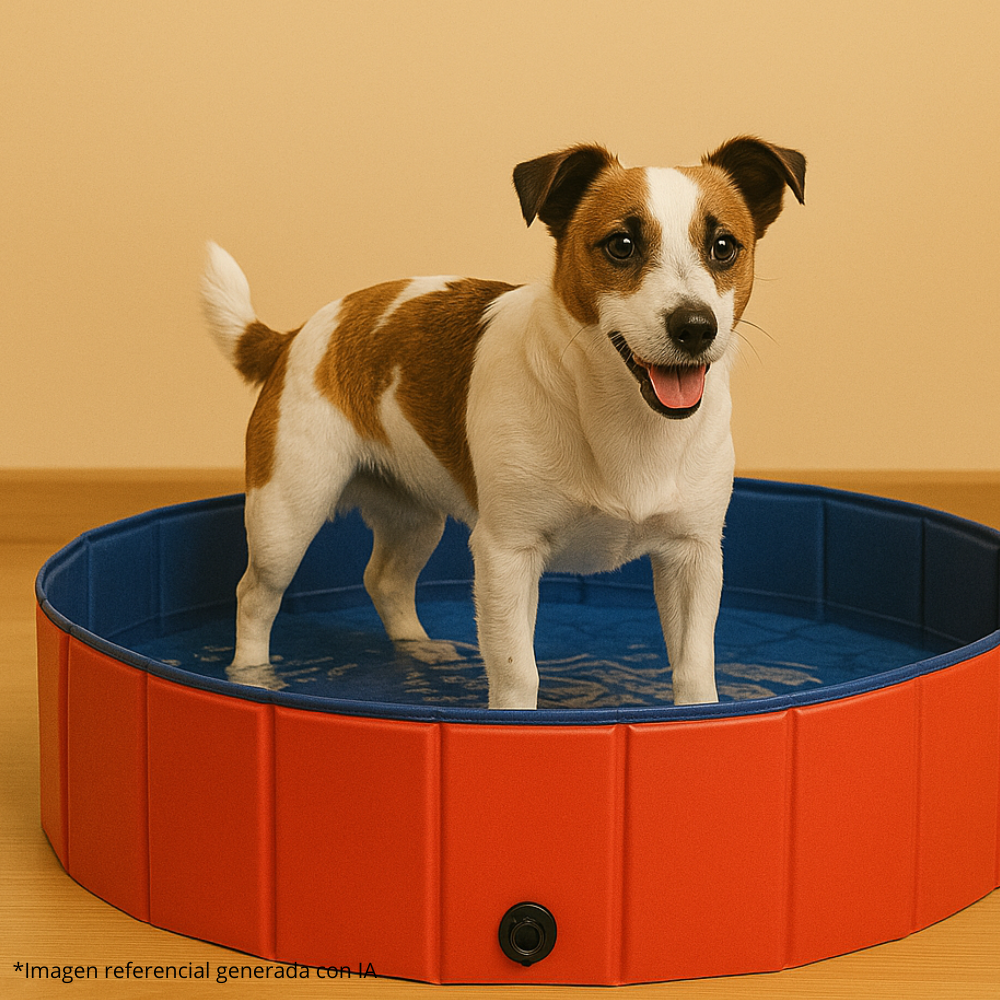 Piscina Plegable para Perros 80x20 cm 🐶💦 – Resistente, Antideslizante y Fácil de Usar