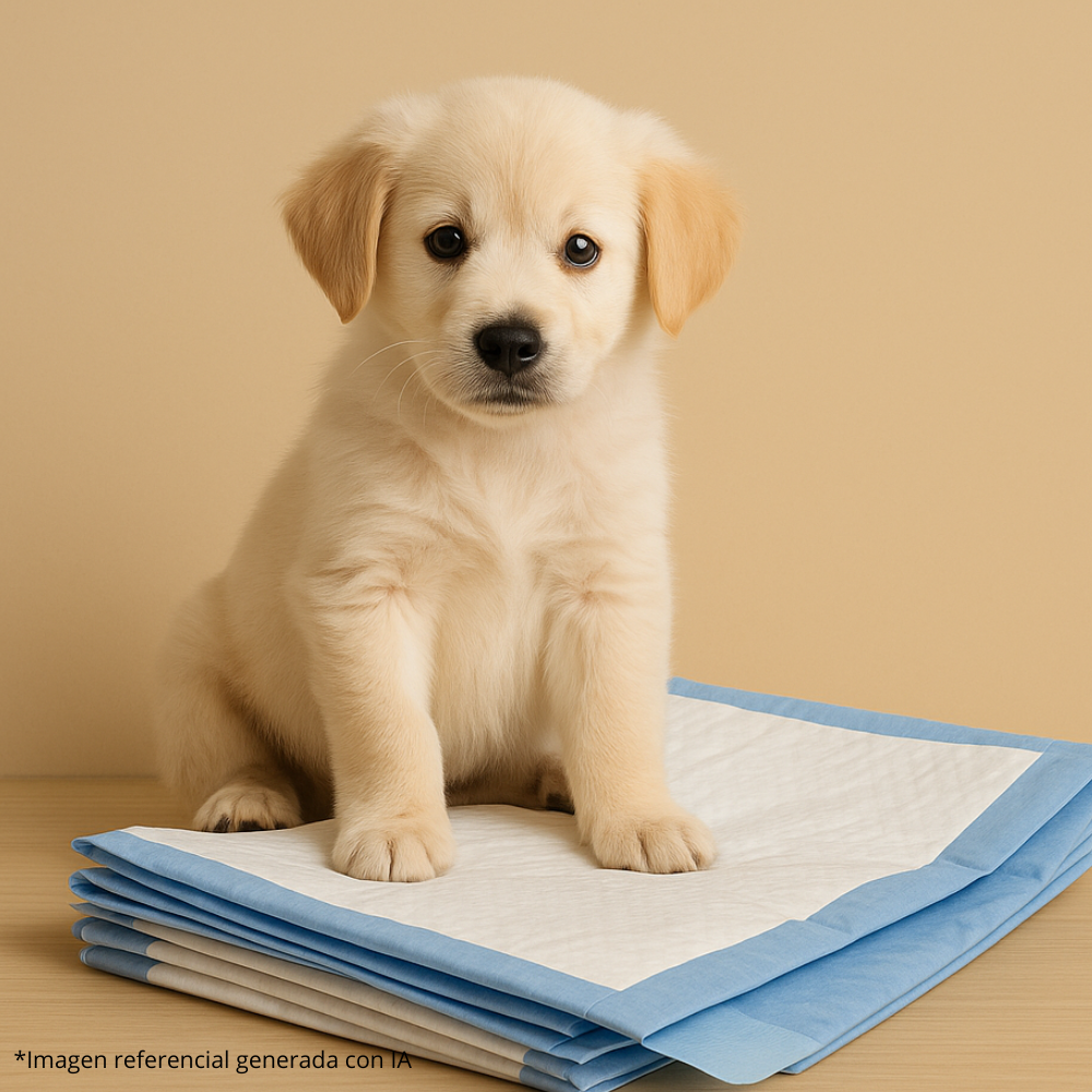 100 Pañales para Mascotas 🐶 | Sabanillas Absorbentes 45x33 cm – Desechables y Antibacterianas