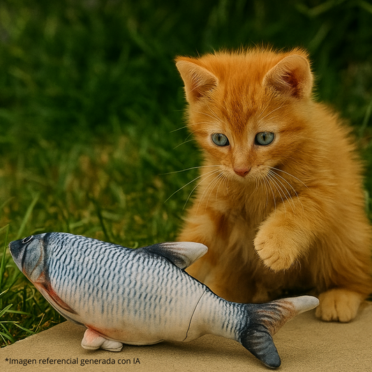 Pez Saltarín Interactivo Recargable para Gatos 🎣