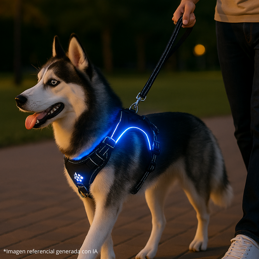 Arnés LED Antitirones y Recargable 💡🐾