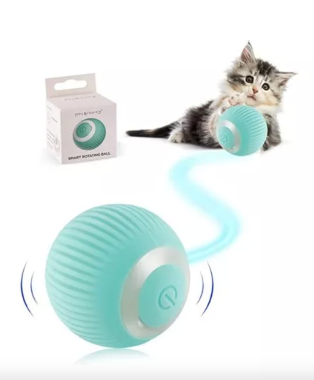 Pelota Interactiva Recargable para Mascotas 🐾 | Movimiento 360° y Estimulación Inteligente