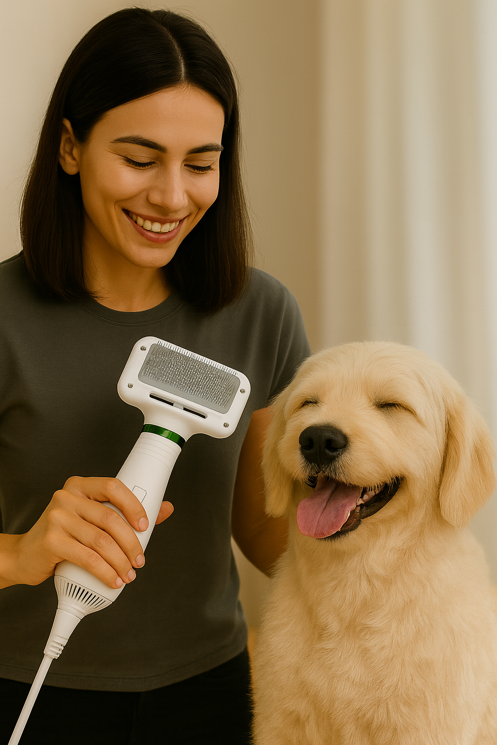 Peluquería & Secado 2 en 1 para Mascotas 🐾 | Silencioso + Compacto + Seguro