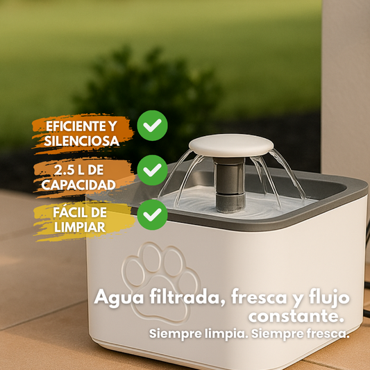 Fuente de Agua Automática 2.5L para Mascotas