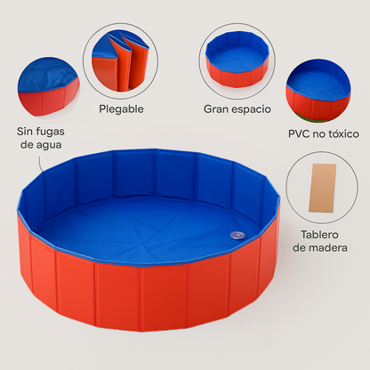 Piscina Plegable para Perros