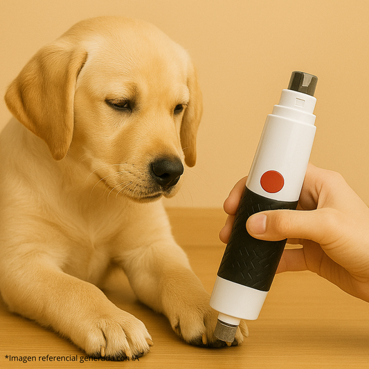 Lima Eléctrica + Cortauñas para Mascotas 🐾 | Recargable, Silenciosa y Precisa