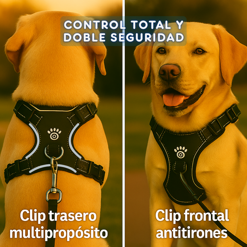 Arnés LED Antitirones y Recargable 💡🐾