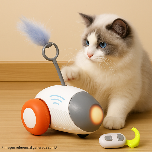 Juguete Interactivo Gato con Control Remoto 🐾 Caza, Diversión y Movimiento Inteligente