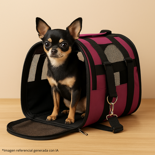 Mochila de Transporte para Mascotas 🐶🐾 Ventilada y Liviana