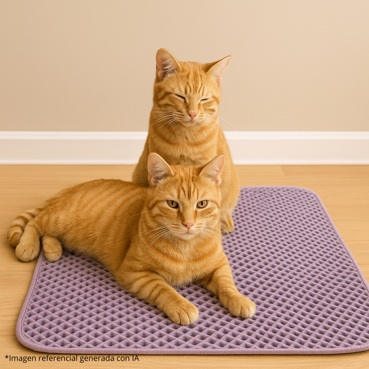 Alfombra Arena para Gatos 🐾 Lavable, Antiderrames y Reutilizable