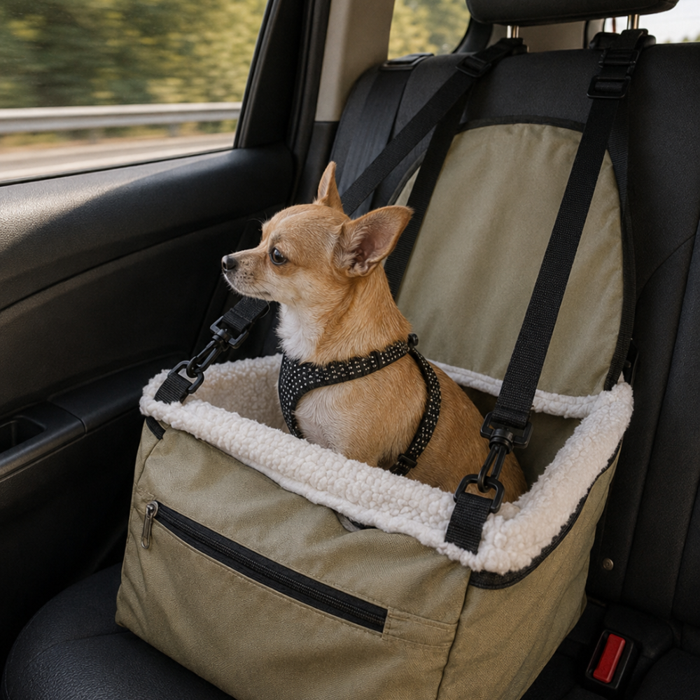 Asiento de Auto con Manta Polar