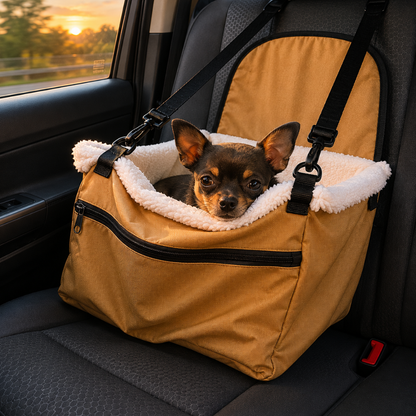 Asiento de Auto con Manta Polar