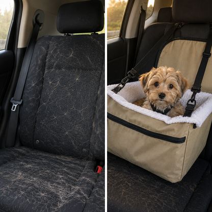 Asiento de Auto con Manta Polar