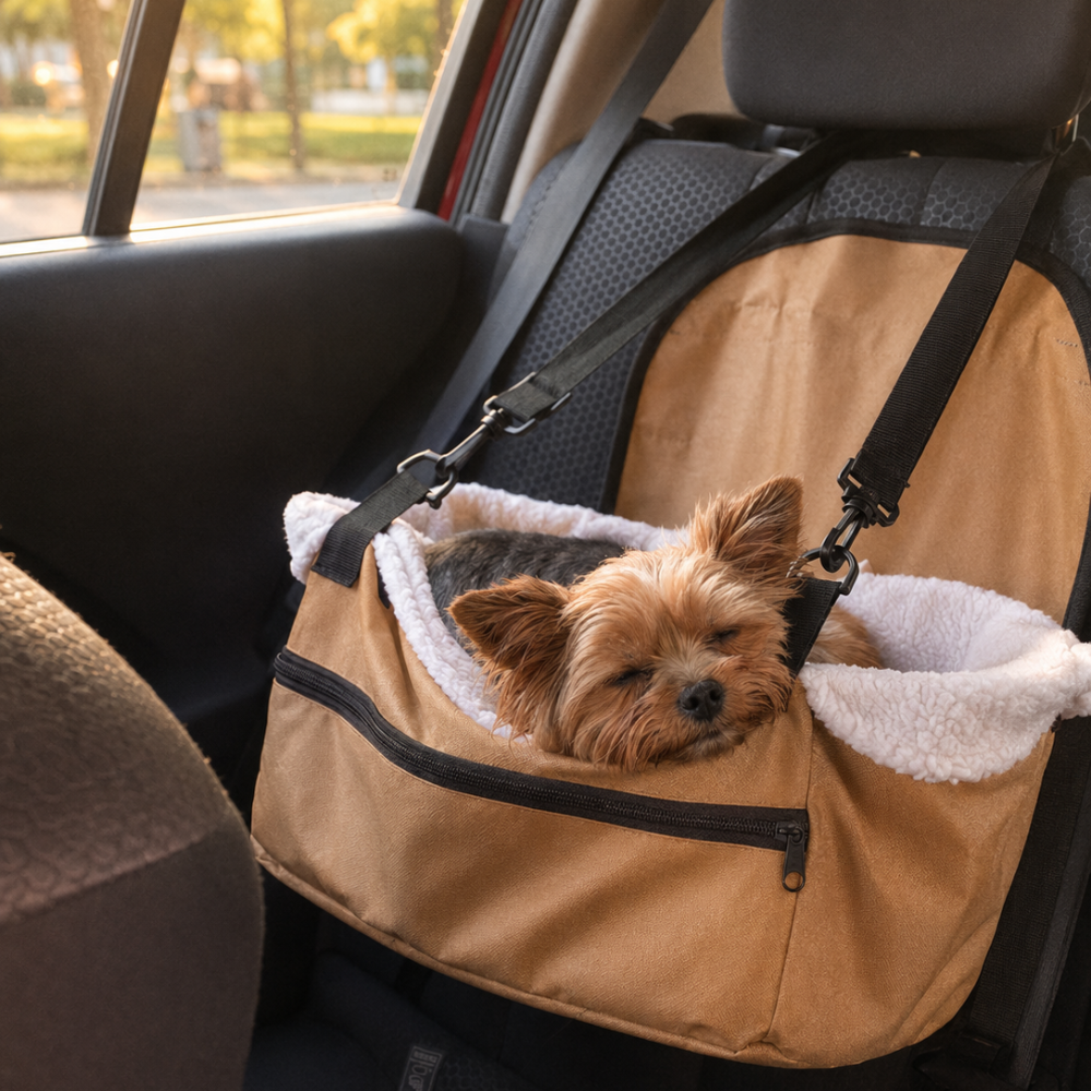 Asiento de Auto con Manta Polar