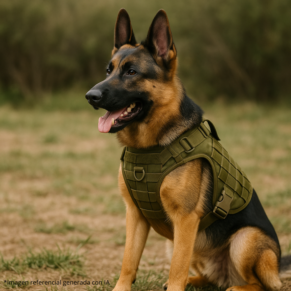 Arnés Táctico para Perros – Ajustable y Resistente 🐕‍🦺