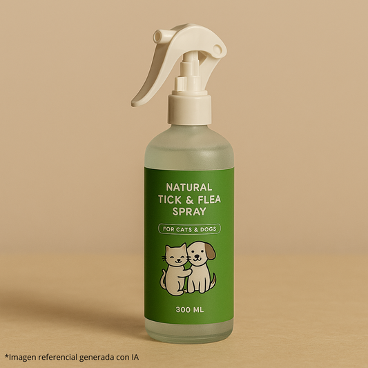 Spray Antipulgas y Garrapatas 300ml – Protección efectiva 🐶🪳