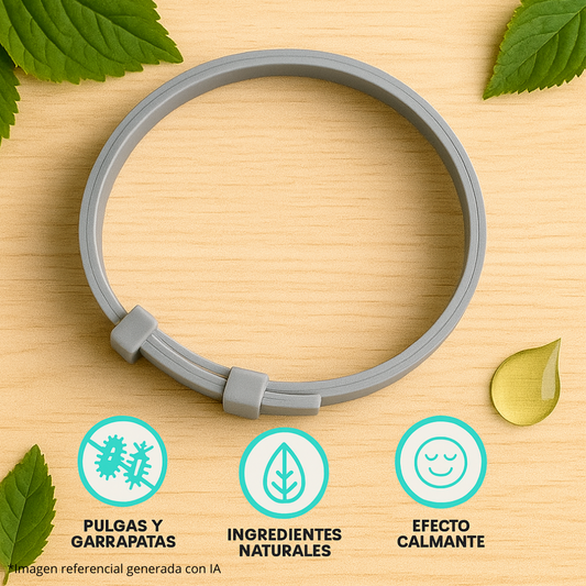 Collar Antiparasitario para Perros y Gatos 🛡 – Protección 2 en 1 con Efecto Calmante