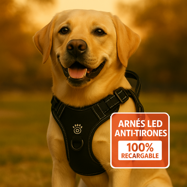 Arnés LED Antitirones y Recargable 💡🐾