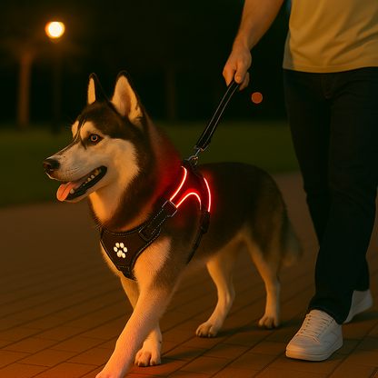 Arnés LED Antitirones y Recargable 💡🐾