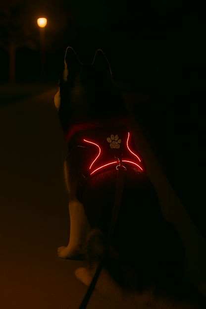 Arnés LED Antitirones y Recargable 💡🐾