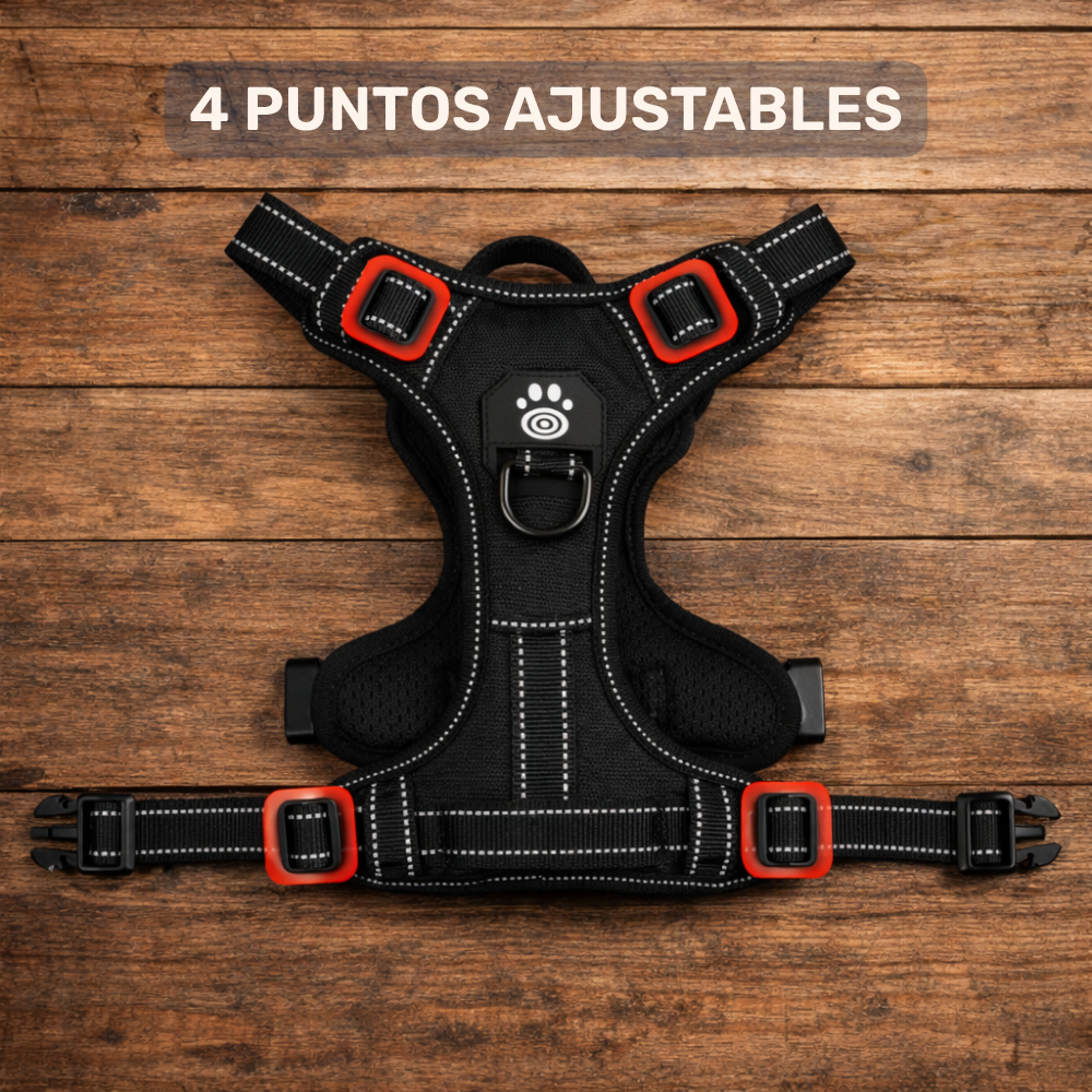 Arnés LED Antitirones y Recargable