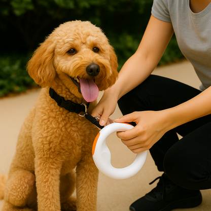 Correa Retráctil Circular para Mascotas 🌀