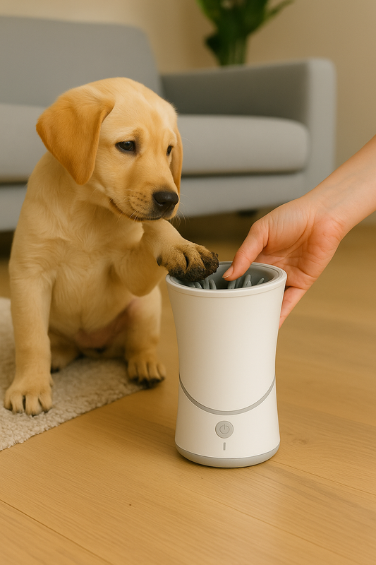 Limpiador Automático de Patas 🐶 USB Recargable – Para Perros y Mascotas Activas