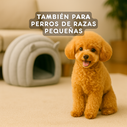 Cama Cueva Peluda para Gatos y Perros Pequeños 🐾