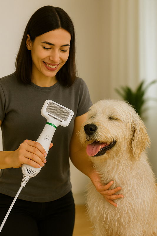 Peluquería & Secado 2 en 1 para Mascotas 🐾 | Silencioso + Compacto + Seguro
