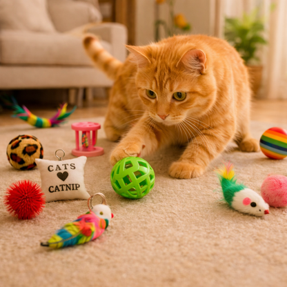Set de 16 Juguetes para Gato