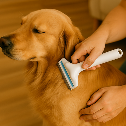 Peine Profesional para Mascotas con Cuchilla de Depilación 💈