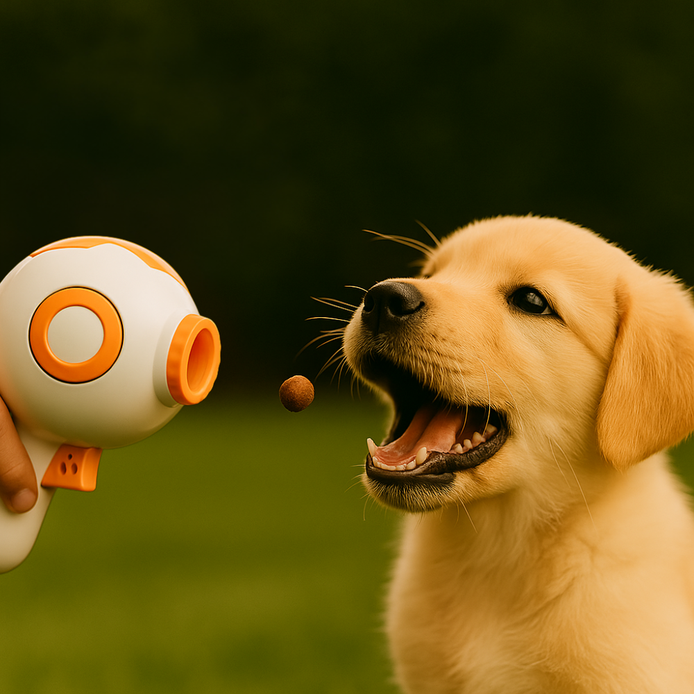 Lanzador de Alimento para Perros con Gatillo
