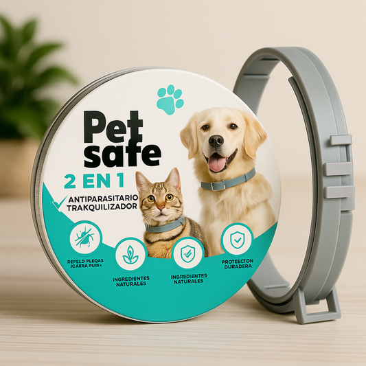 Collar Antiparasitario 2 en 1 Pet Safe 🐾